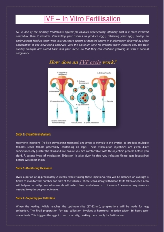 How does an IVF cycle work?