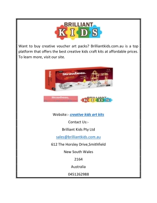 Creative Kids Art Kits | Brilliantkids.com.au