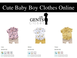 Cute Baby Boy Clothes Online