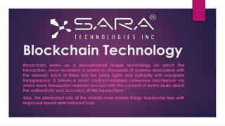 Blockchain Technology Solutions