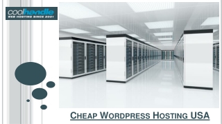 Cheap Wordpress Hosting USA