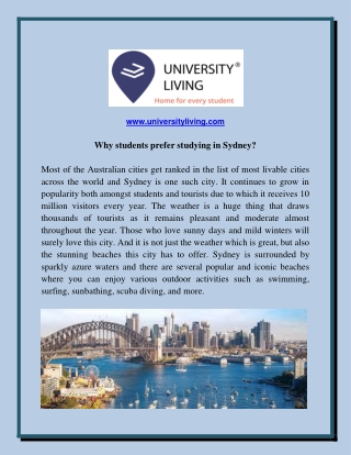 Why students prefer studying in Sydney?