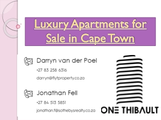 Luxury Apartments for Sale in Cape Town