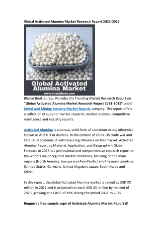 Global Activated Alumina Market