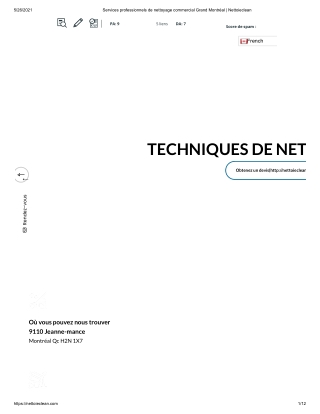 Services professionnels de nettoyage commercial Grand Montréal