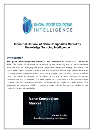 Industrial Outlook of Nano-Composites Market