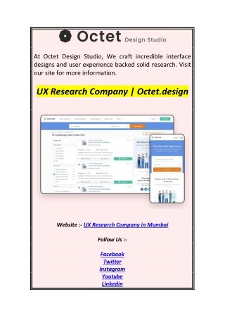 UX Research Company  Octet.design