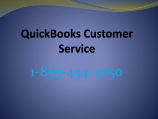 QuickBooks Customer Service 1-855-434-3050
