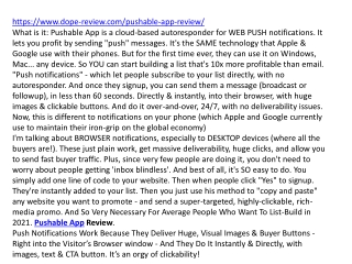 Pushable App Review