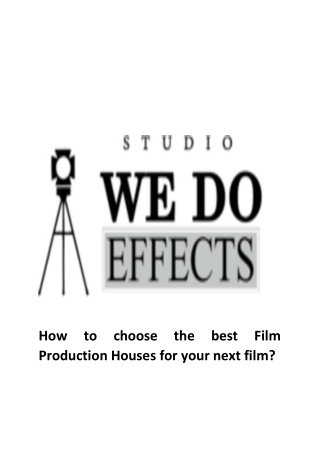 Video Production House in Delhi