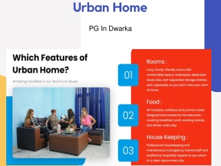 Get The Best PG In Dwarka Sector 7 || Urban Home