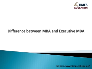 Difference between MBA and Executive MBA