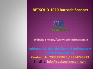 High Quality D1020 Barcode Scanner - SPOK Technocom