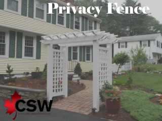 Privacy Fence is Key to Enjoying Your Property