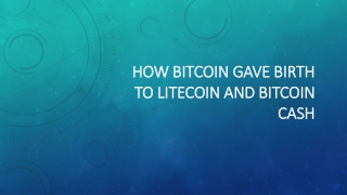 How Bitcoin gave birth to Litecoin and Bitcoin Cash