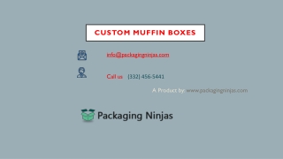 Custom Printed Muffin Packaging Boxes at Wholesale Rates