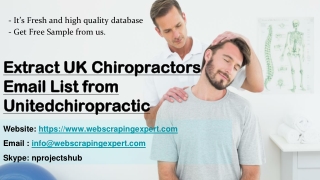 Extract UK Chiropractors Email List from Unitedchiropractic