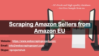 Scraping Amazon Sellers from Amazon EU