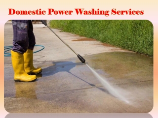 Domestic Power Washing Services