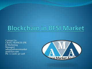 Blockchain in BFSI Market