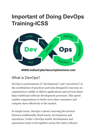 Important of Doing DevOps Training