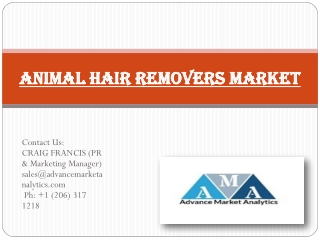 Animal Hair Removers Market