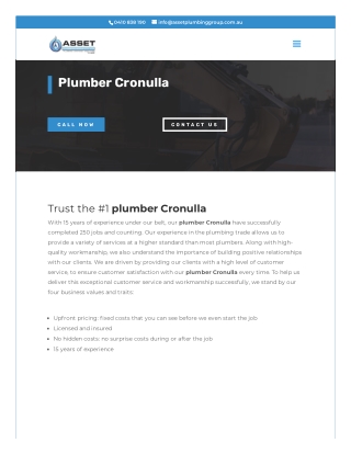 Plumber Cronulla