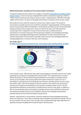 Semiconductor Assembly and Test Services Market