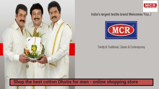 Shop the best cotton Dhotis for men - online shopping store