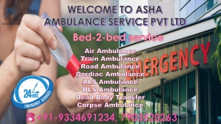 Book Road Ambulance Service with better Bed-2-Bed service arrangement |ASHA