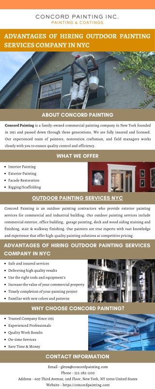 Advantages of Hiring Outdoor Painting Services Company in NYC