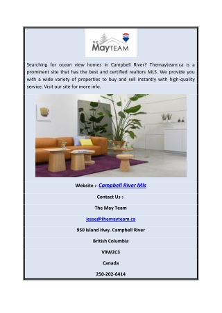 Campbell River Mls | Themayteam.ca