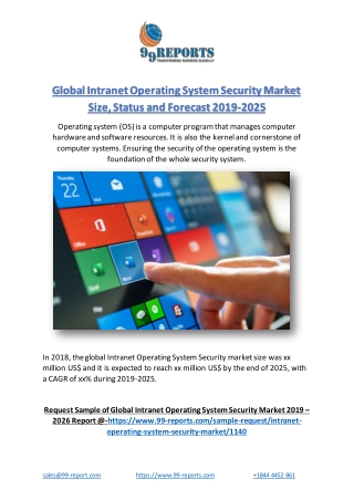 Global Intranet Operating System Security Market Size, Status and Forecast 2019-2025