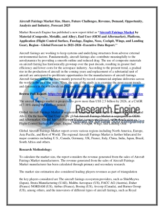 Aircraft Fairings Market