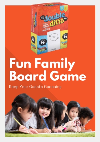 Fun Family Board Game Keep Your Guests Guessing