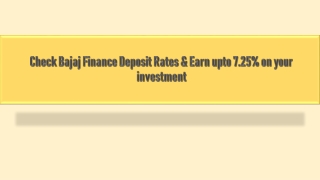 Bajaj fd rates 2021