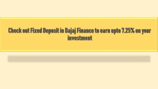 Bajaj finance fd rates for senior citizens