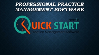 Professional Practice Management Software