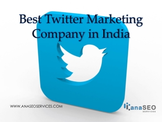 Best Twitter Marketing Company in India - www.anaseoservices.com