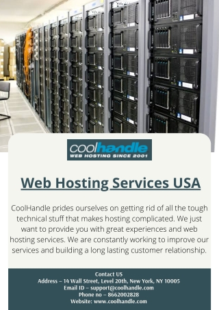 Web Hosting Services USA