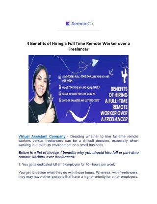 Virtual Assistant Company