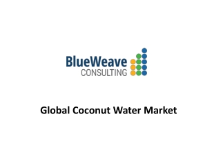 Global Coconut Water Market Trends 2021