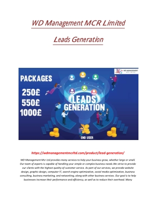 Best Lead Generation services in all over the world