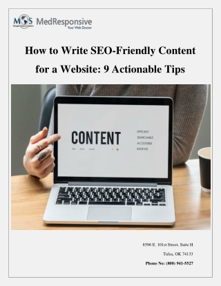 How to Write SEO-Friendly Content for a Website 9 Actionable Tips