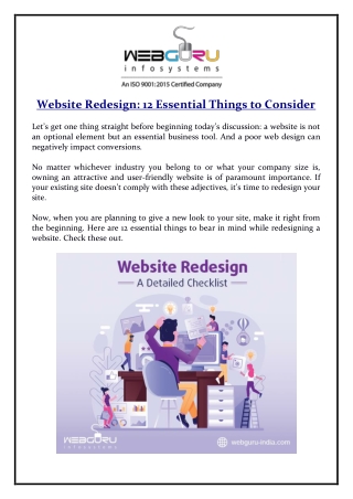 Website Redesign 12 Essential Things to Consider