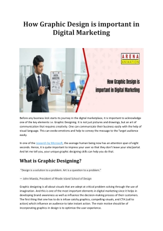 How Graphic Design is important in Digital Marketing