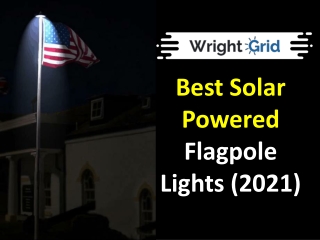 Best Solar Powered Flagpole Lights (2021)