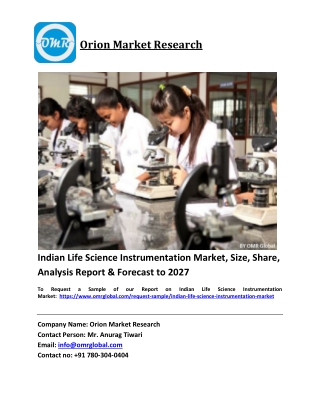 Indian Life Science Instrumentation Market Trends, Size, Competitive Analysis an