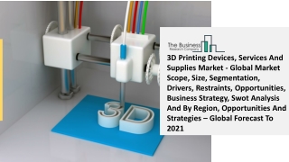 3D Printing Devices, Services And Supplies Market Size, Share, Statistics