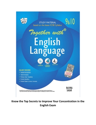 Know the Top Secrets to Improve Your Concentration in the English Exam